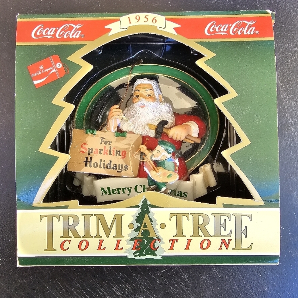 Coca Cola Trim-A-Tree Collection Santa Ornament